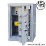 A solid view of the door of Iran Kaveh's safe